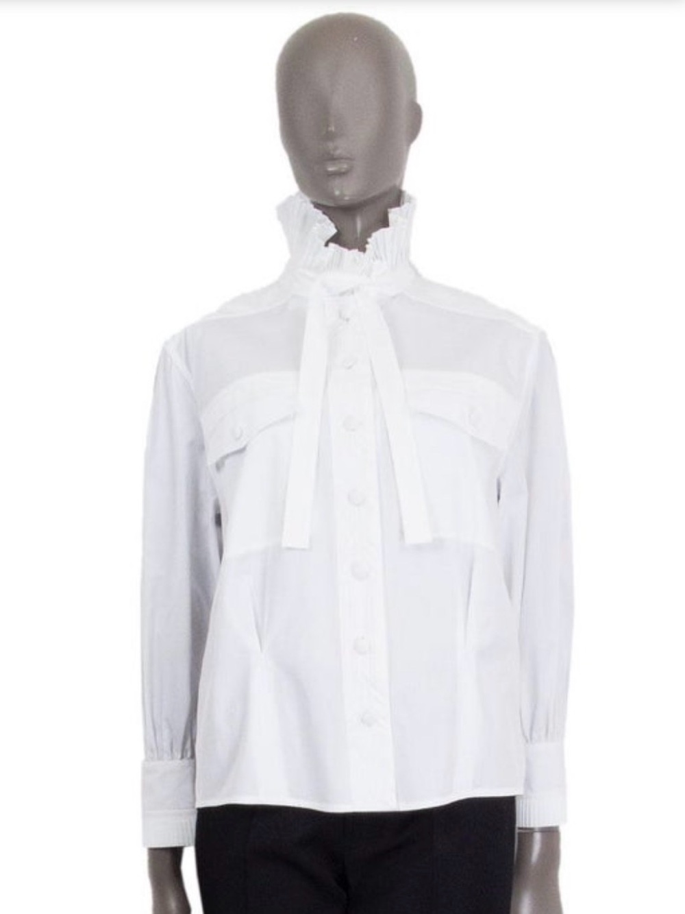 Louis Vuitton pleated collar shirt